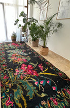 Vintage Moldavian Wool Rug with Peacock, 360x147 cm, view 2