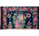 Vintage Black Muntenian Wool Rug, 317x191 cm