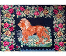 Vintage Muntenian Wool Rug with Lion, 255x195 cm