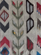 Vintage White Geometric Oltenian Kilim Runner, 295x90 cm, view 10