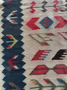 Vintage White Geometric Oltenian Kilim Runner, 295x90 cm, view 6