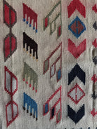 Vintage White Geometric Oltenian Kilim Runner, 295x90 cm, view 8