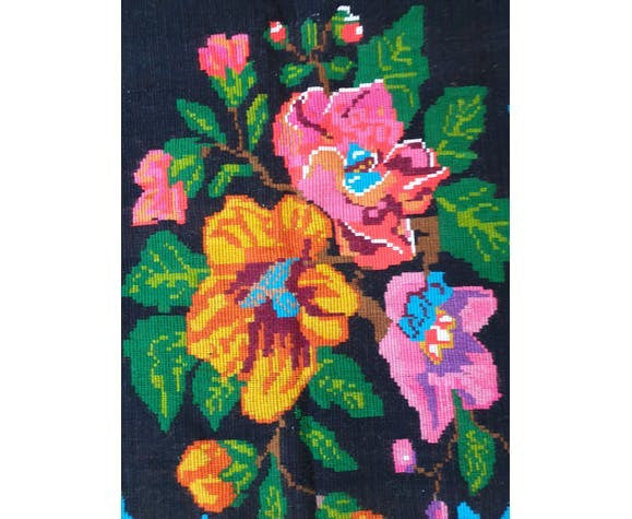 Vintage Floral Oltenian Rug, 260x157 cm, view 4