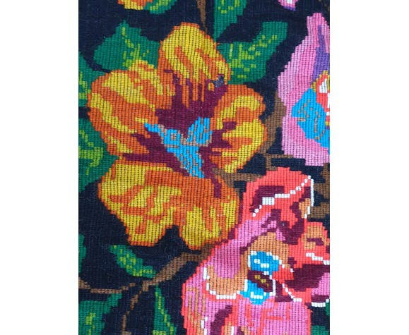 Vintage Floral Oltenian Rug, 260x157 cm, view 6