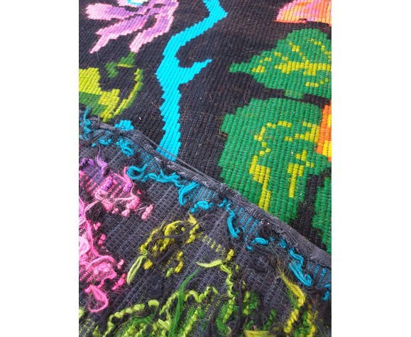 Vintage Floral Oltenian Rug, 260x157 cm, view 7