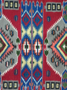Vintage Red Floral Oltenian Wool Kilim Rug, 283x173 cm, view 8