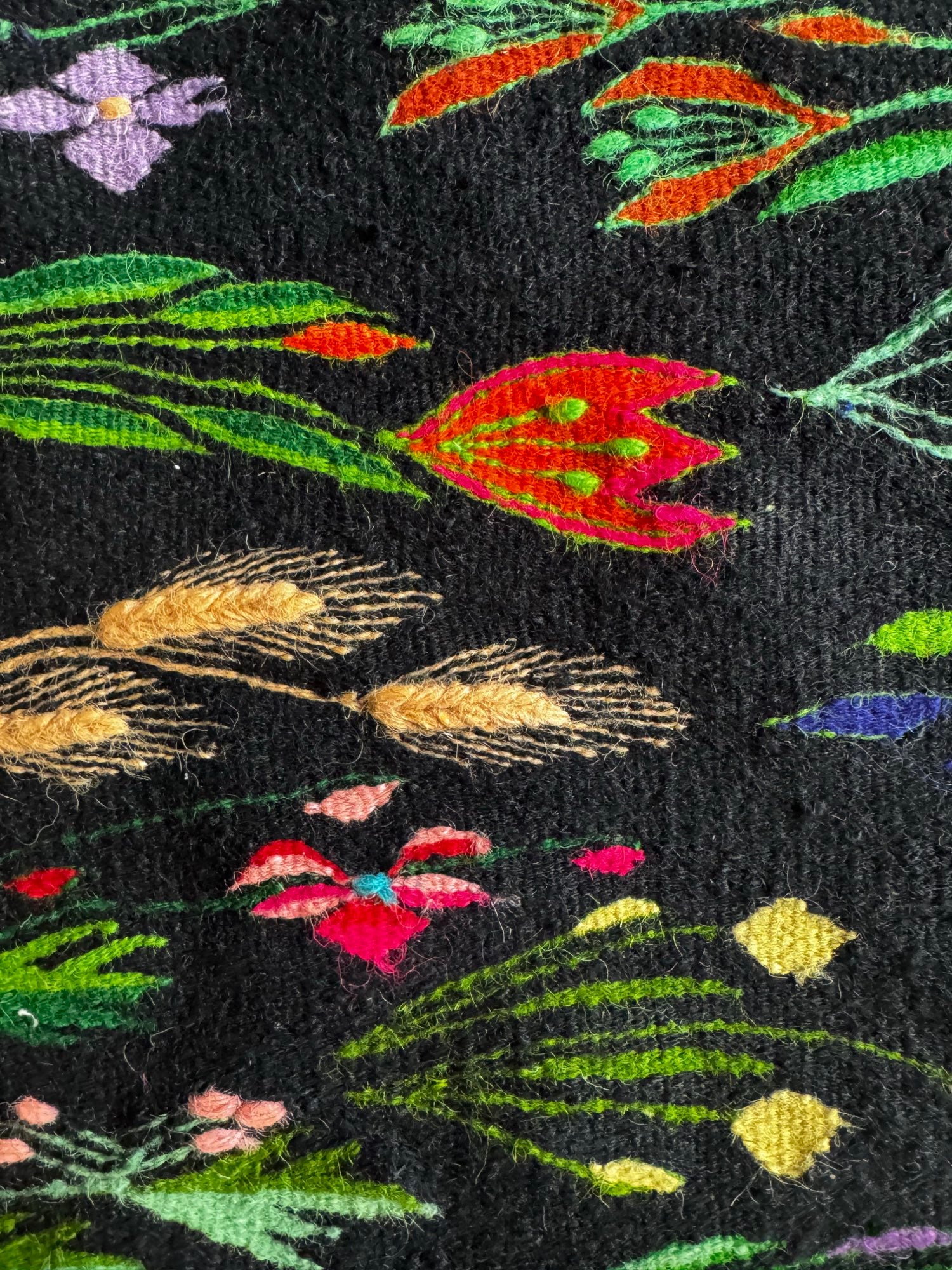 Vintage Floral Oltenian Wool Kilim Rug, 283x183 cm, view 11