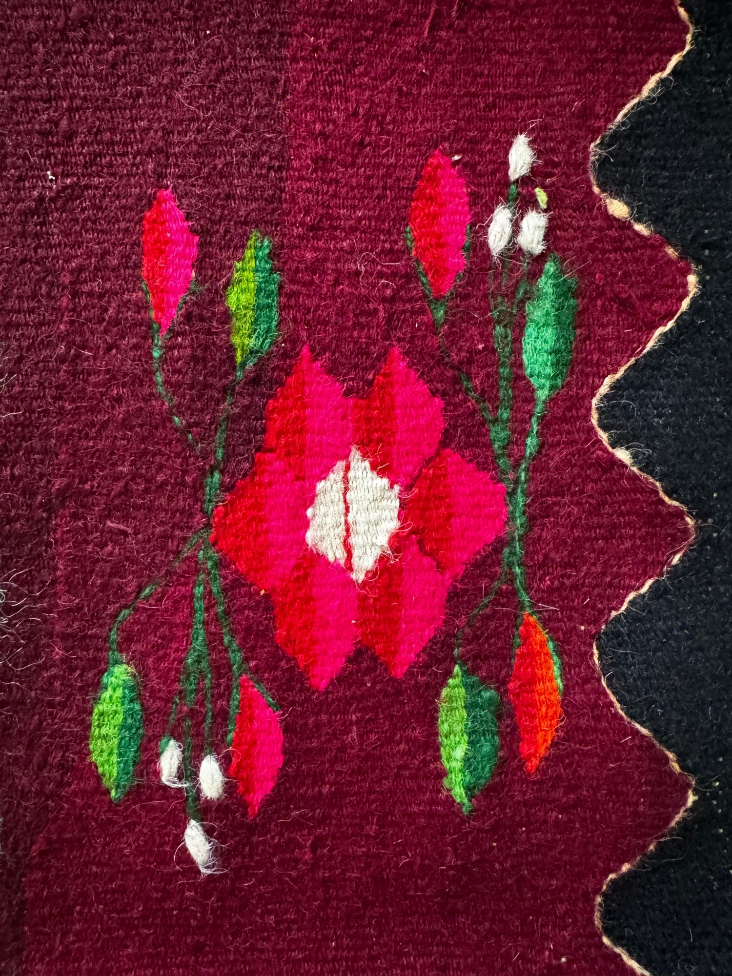 Vintage Floral Oltenian Wool Kilim Rug, 283x183 cm, view 12