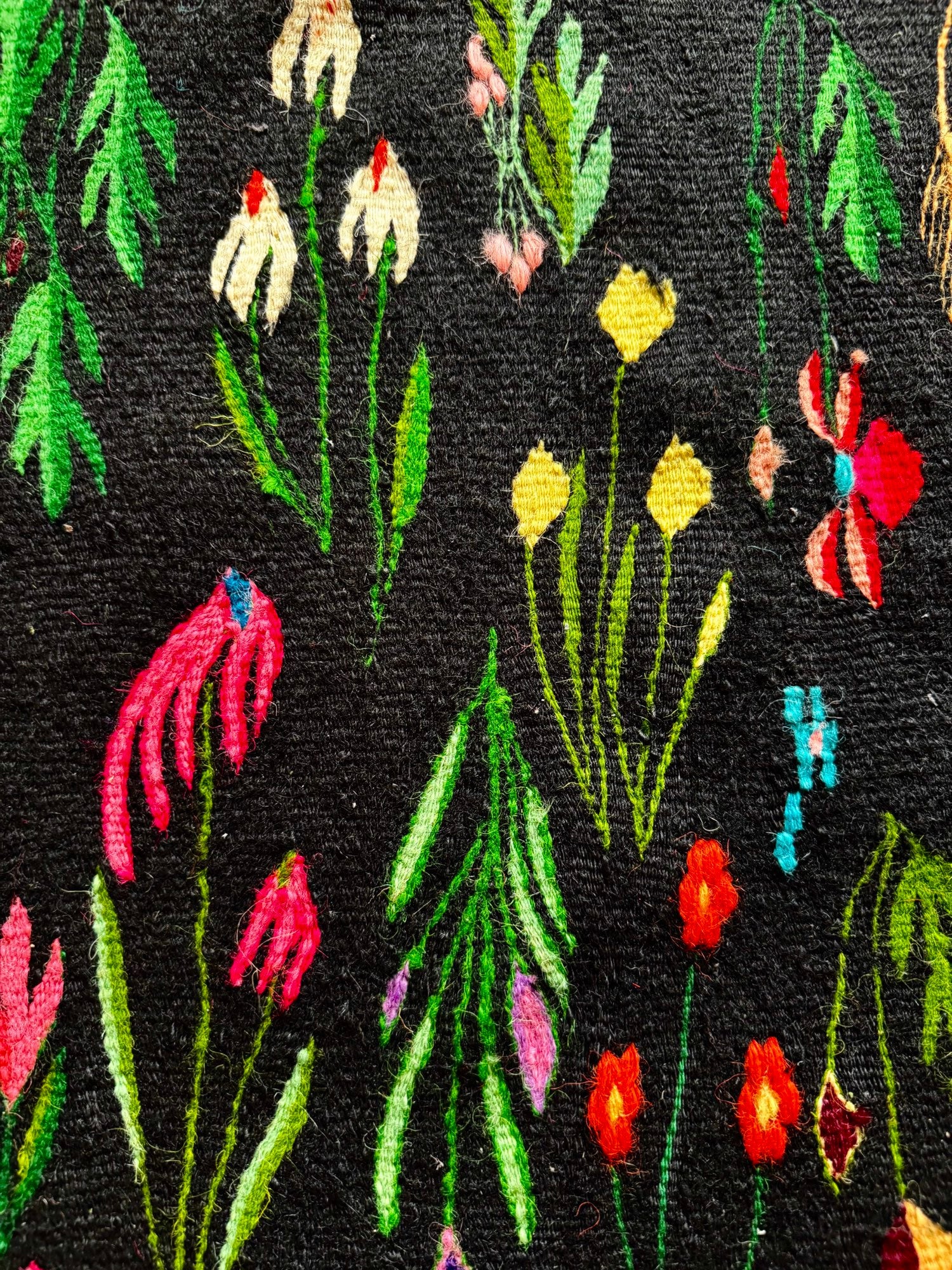 Vintage Floral Oltenian Wool Kilim Rug, 283x183 cm, view 5
