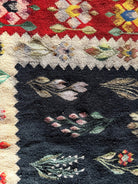 Vintage Geometric Oltenian Wool Kilim Rug, 195x143 cm, view 12
