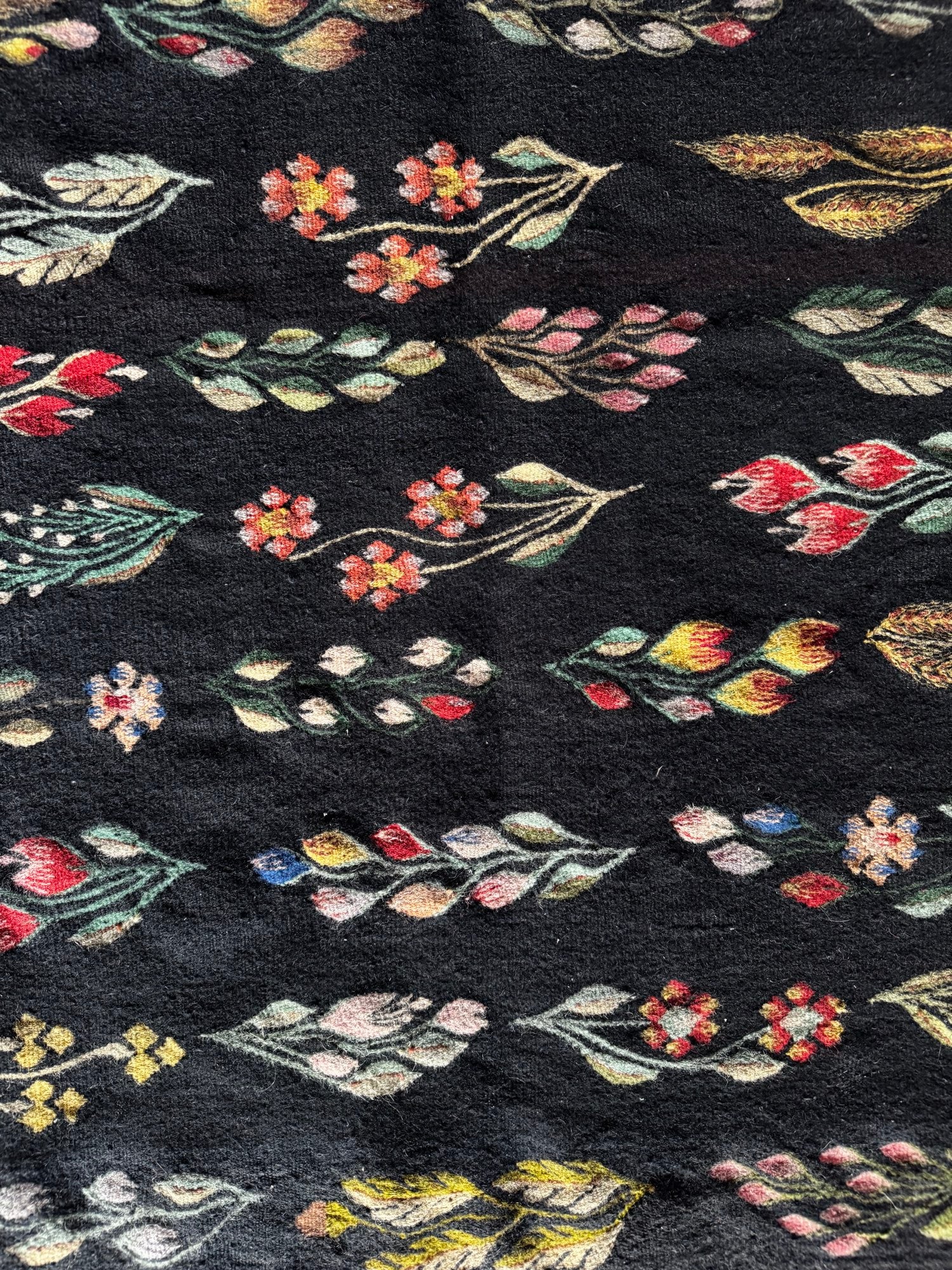 Vintage Geometric Oltenian Wool Kilim Rug, 195x143 cm, view 5