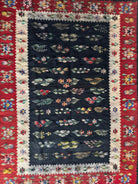 Vintage Geometric Oltenian Wool Kilim Rug, 195x143 cm, view 8