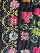 Vintage Black Floral Oltenian Wool Rug, 220x141 cm, view 10