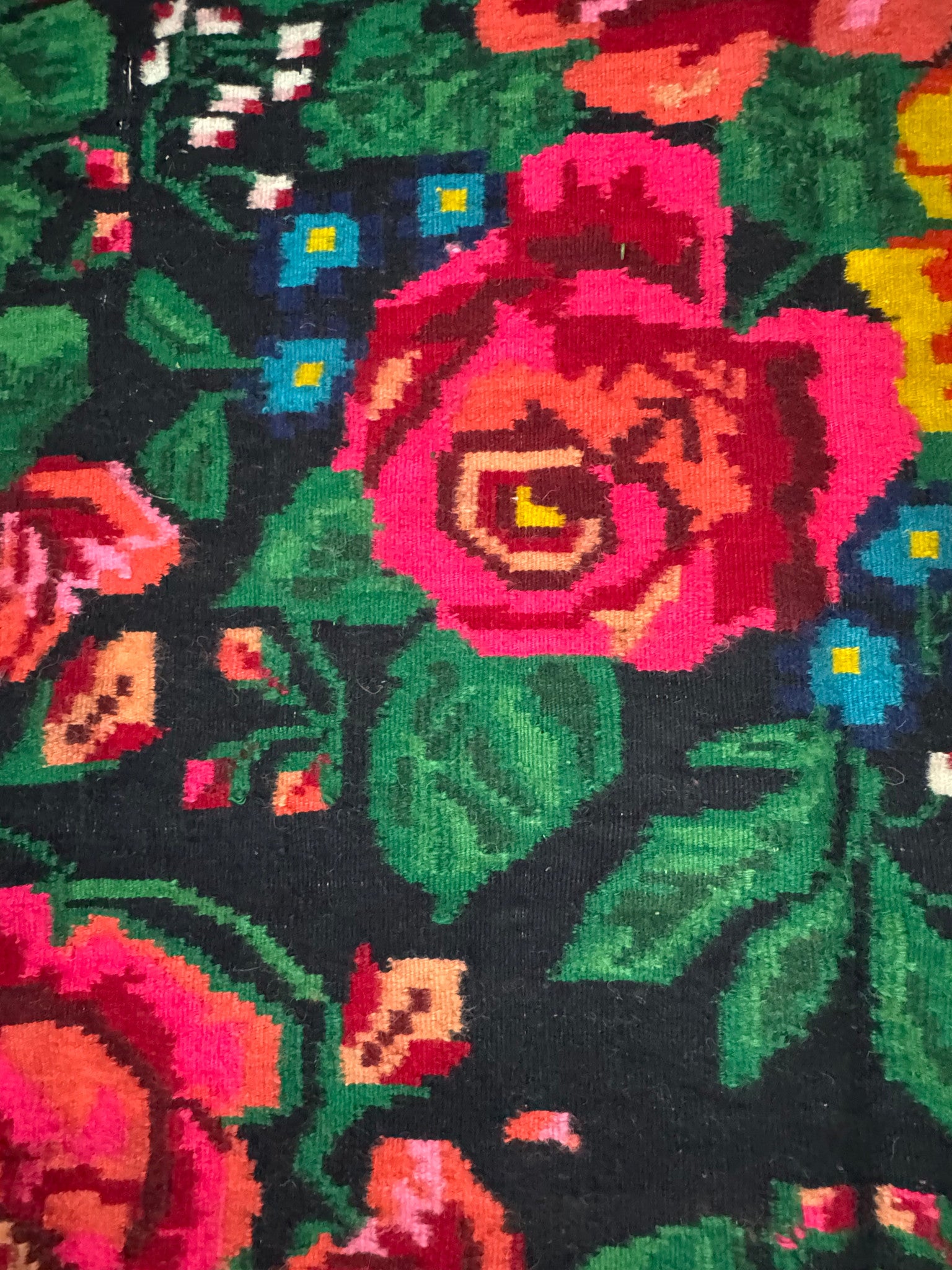 Vintage Floral Oltenian Wool Rug, 250x188 cm, view 5
