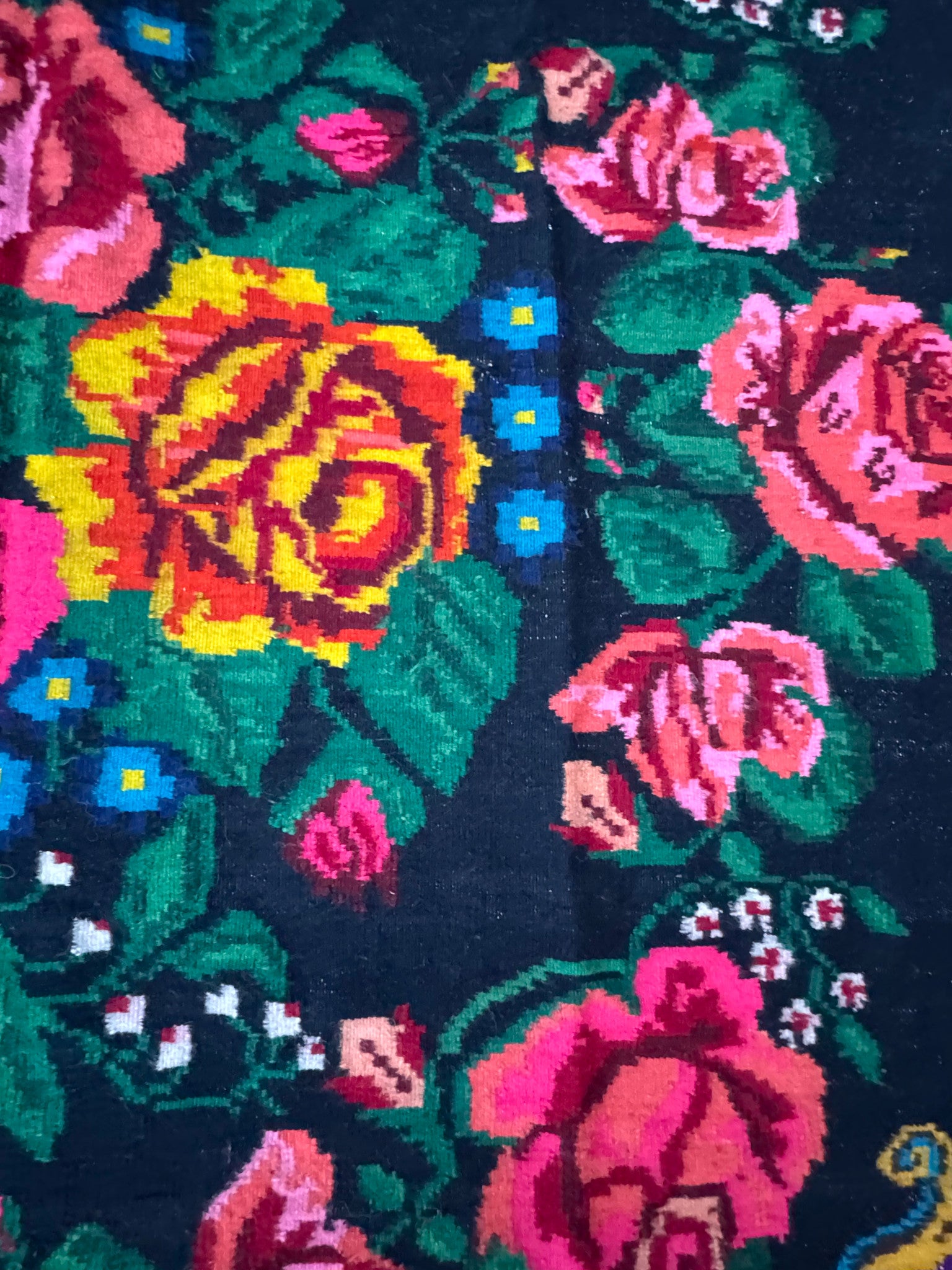 Vintage Floral Oltenian Wool Rug, 250x188 cm, view 6