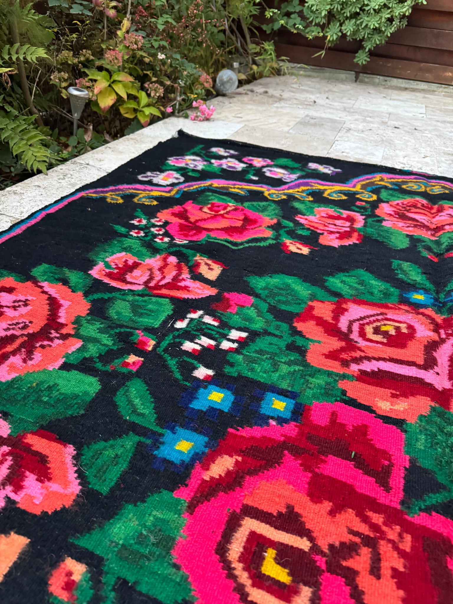 Vintage Floral Oltenian Wool Rug, 250x188 cm, view 7
