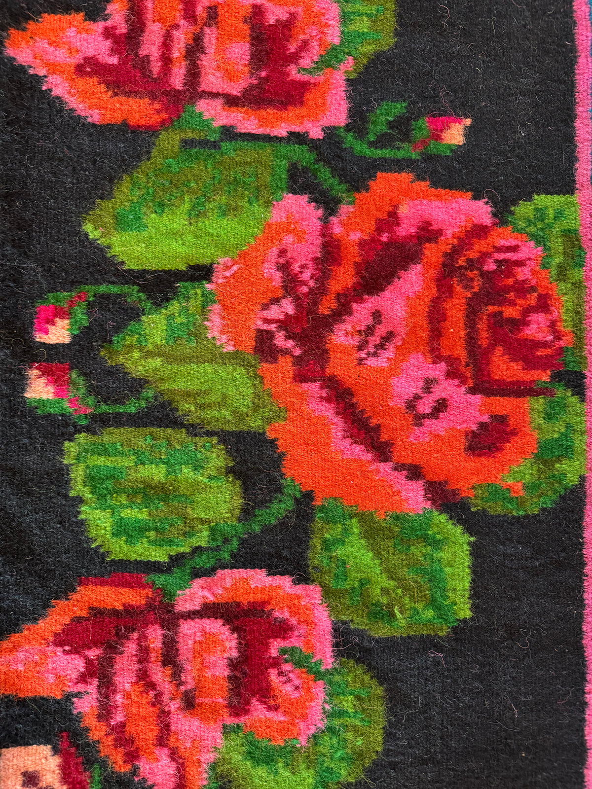 Vintage Floral Oltenian Wool Rug, 266x185 cm, view 5