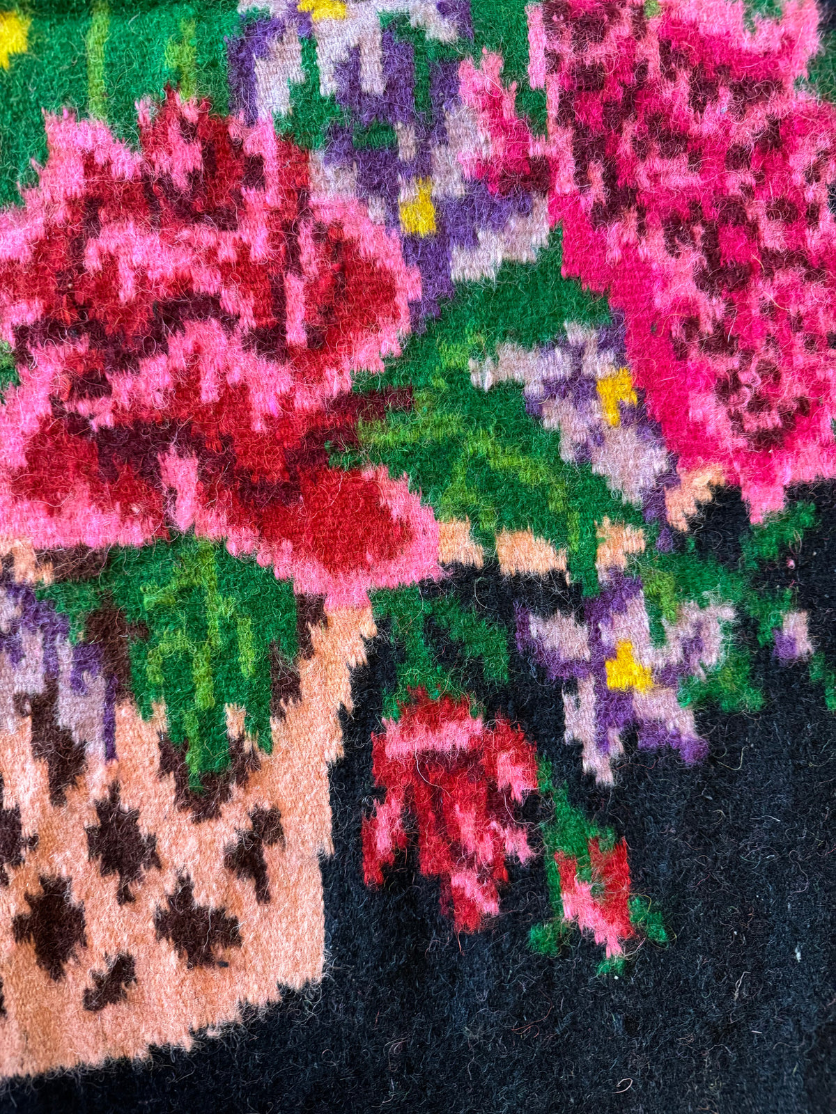 Vintage Floral Oltenian Wool Rug, 266x185 cm, view 7