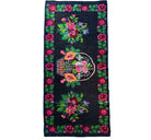 Vintage Floral Oltenian Wool Runner Rug, 225x97 cm