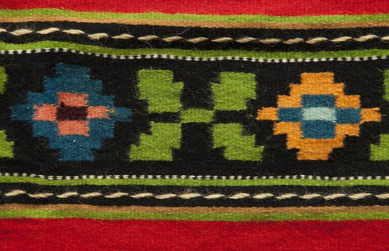 Vintage Red Striped Oltenian Wool Runner Rug, 280x75 cm, view 7