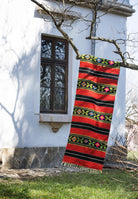 Vintage Red Striped Oltenian Wool Runner Rug, 280x75 cm, view 8