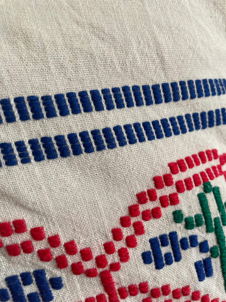 Vintage Handloom Pillow Cover, Rustic Pattern, 50x50 cm, view 7