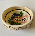 Vintage Romanian Clay Bowl with Rooster, 10 cm, view 8