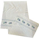 Vintage Romanian Folk Towel, Blue Flowers, 167x47 cm, view 2