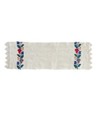 Vintage Romanian Folk Towel with Lace, 66x21 cm, view 2