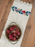 Vintage Romanian Folk Towel with Lace, 66x21 cm, view 5