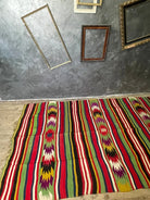Vintage Geometric Romanian Kilim Rug, 290x158 cm, view 2