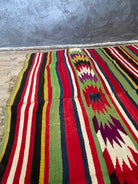 Vintage Geometric Romanian Kilim Rug, 290x158 cm, view 5