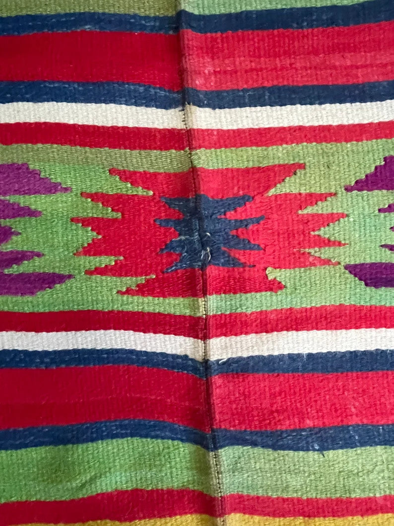 Vintage Geometric Romanian Kilim Rug, 290x158 cm, view 6