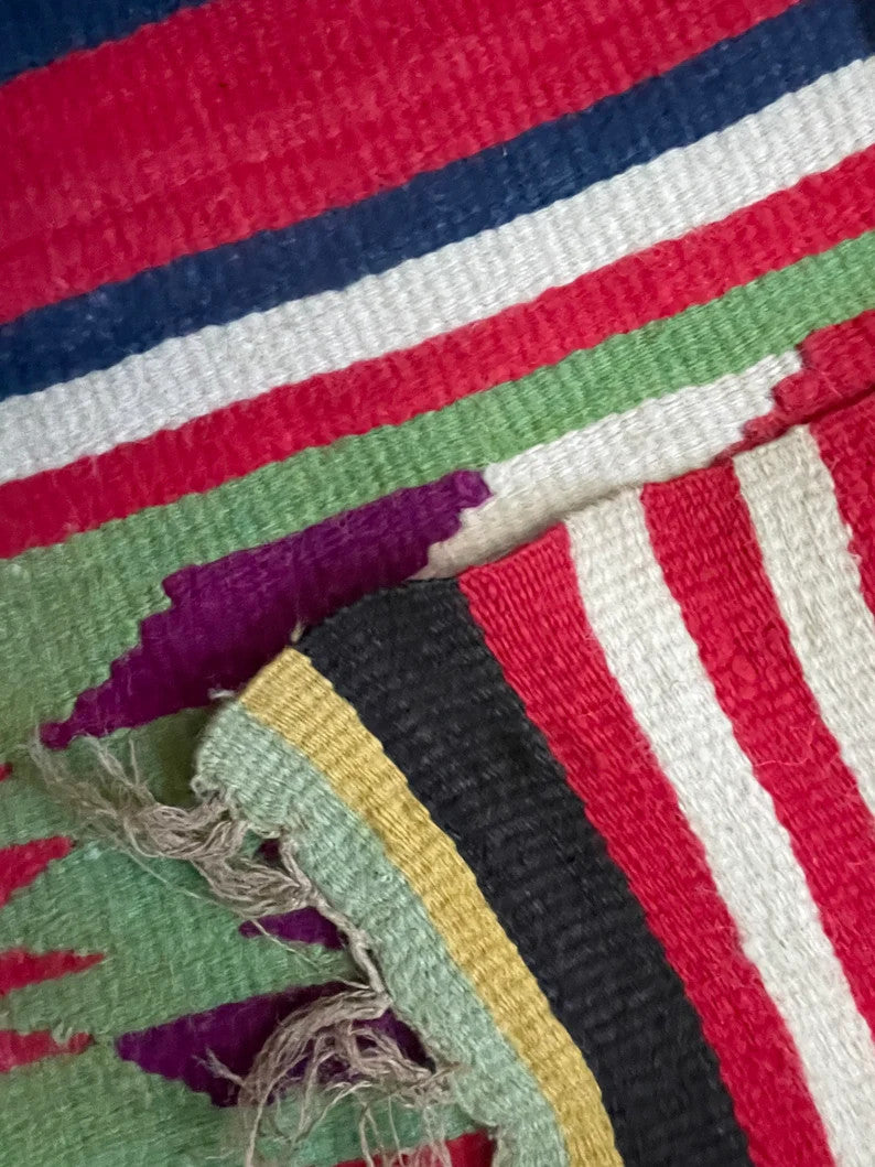 Vintage Geometric Romanian Kilim Rug, 290x158 cm, view 7