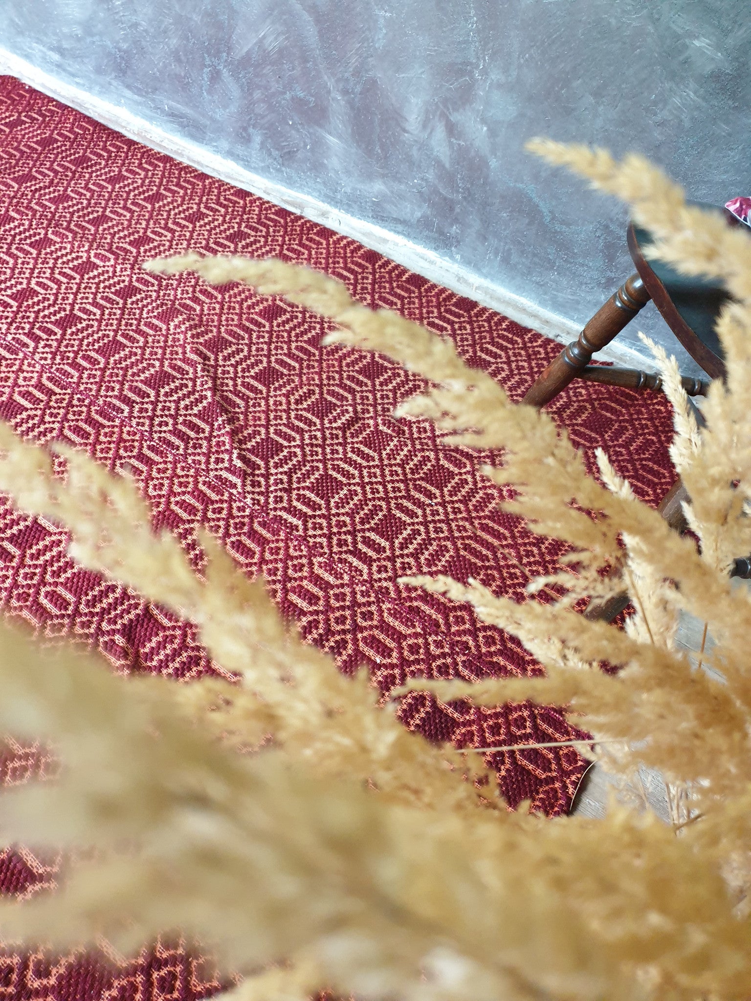 Vintage Floral Romanian Kilim Rug, 218x140 cm, view 5
