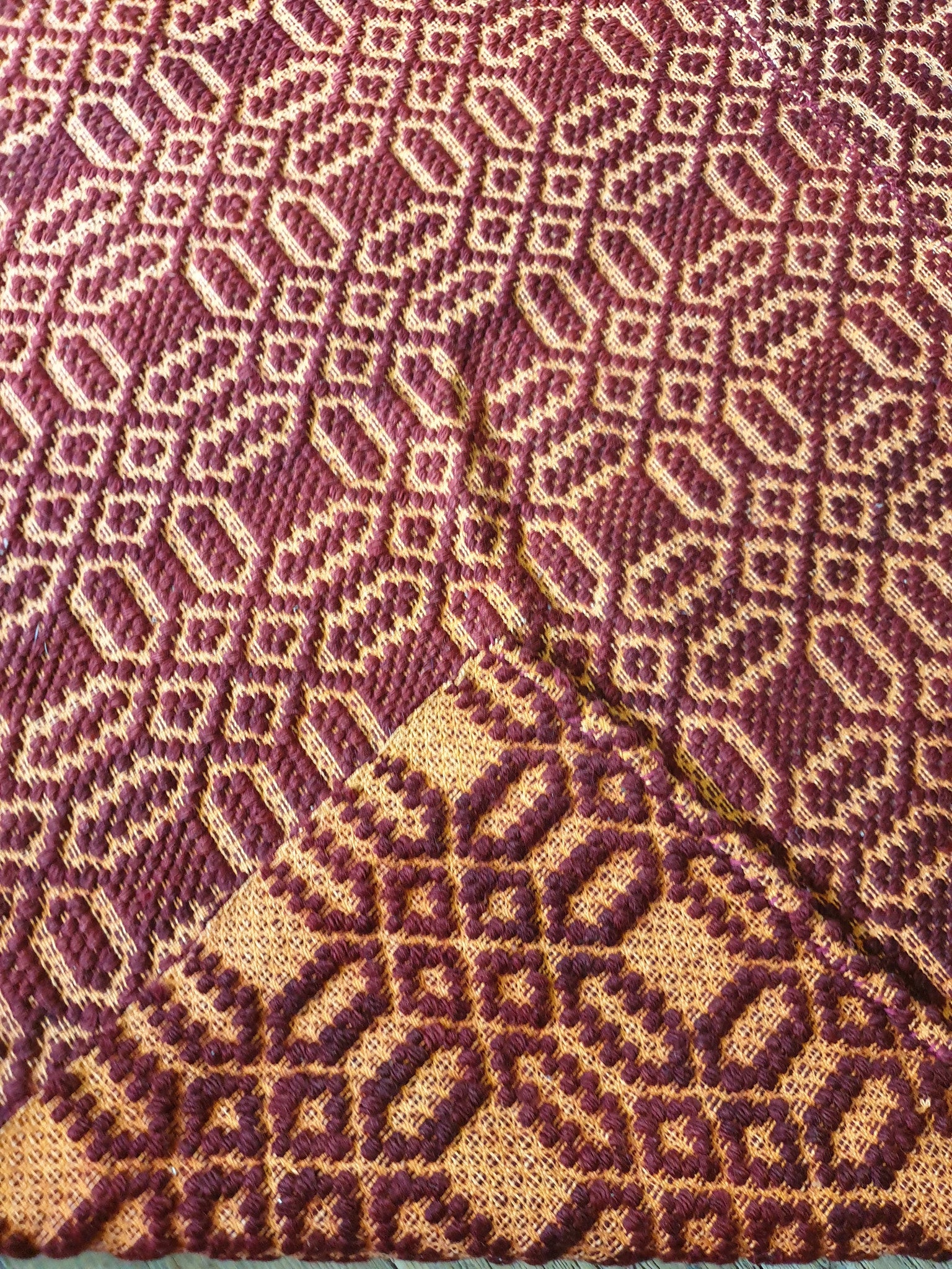 Vintage Floral Romanian Kilim Rug, 218x140 cm, view 7