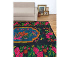 Vintage Romanian Rug with Deer, 205x155 cm, view 10