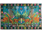 Vintage Romanian Rug with Deer, 300x172 cm