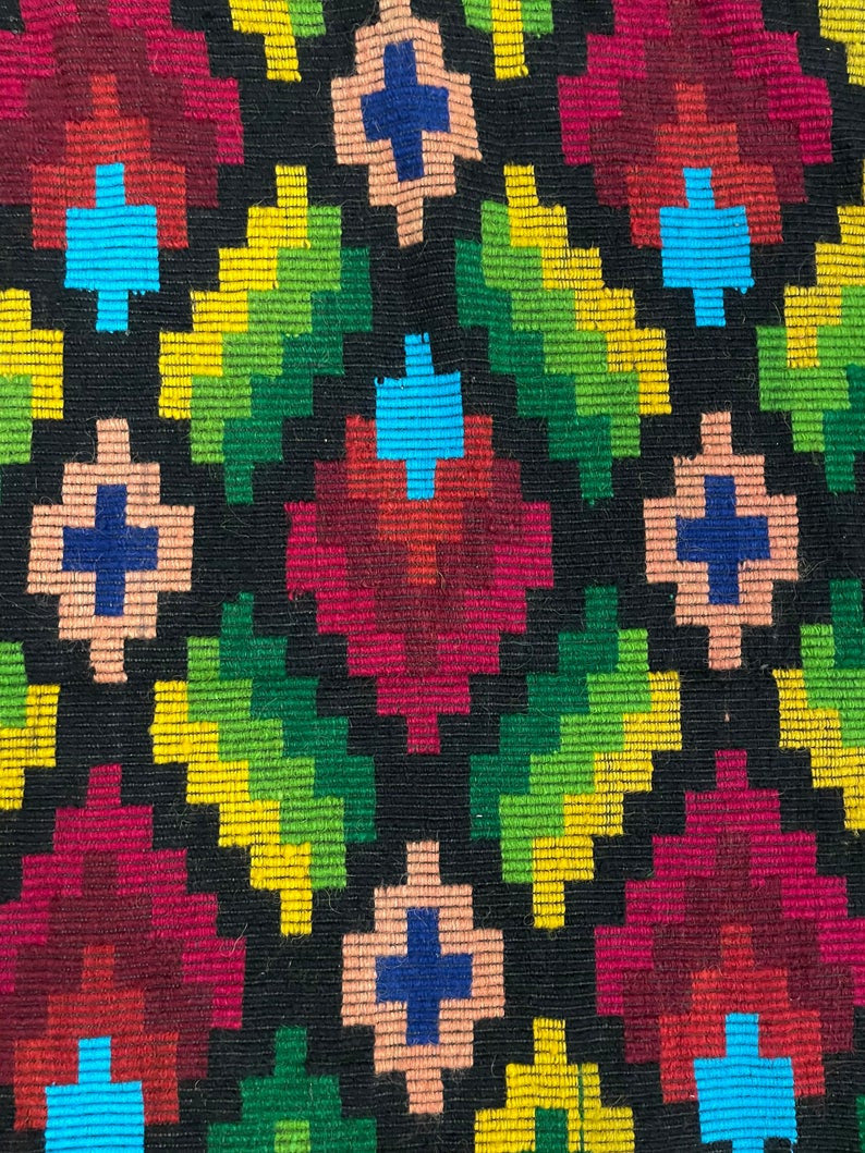 Vintage Geometric Romanian Rug, 238x144 cm, view 6