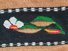 Vintage Floral Romanian Wool Bedspread or Rug, 212x150 cm, view 3