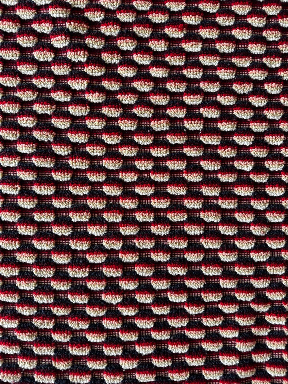 Vintage Romanian Wool Bedspread or Rug, 190x170 cm, view 10
