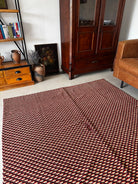 Vintage Romanian Wool Bedspread or Rug, 190x170 cm, view 14