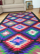 Vintage Romanian Wool Bedspread or Rug, 260x144 cm, view 9