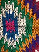 Vintage Geometric Romanian Wool Kilim Rug, 228x146 cm, view 5