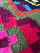 Vintage Geometric Romanian Wool Kilim Rug, 240x158 cm, view 9