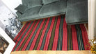 Vintage Burgundy Romanian Wool Rug, 220x150 cm, view 2