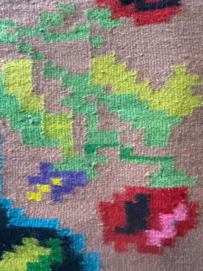 Vintage Floral Romanian Wool Rug, 271x158 cm, view 7