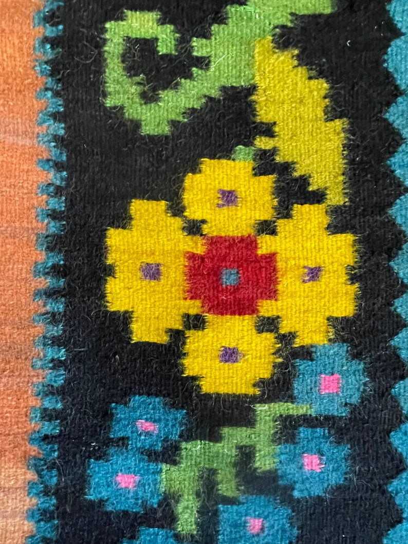 Vintage Floral Romanian Wool Rug, 271x158 cm, view 8