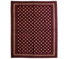 Vintage Beige Geometric Romanian Wool Rug, 200x175 cm