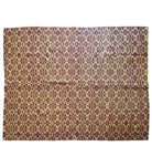 Vintage Brown Geometric Romanian Wool Rug, 205x166 cm